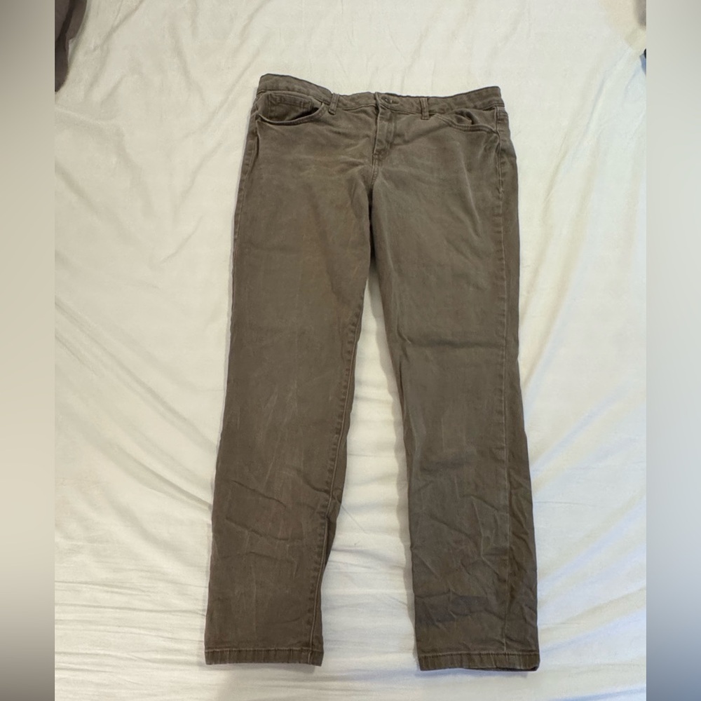 Jessica Simpson forever Rolled Ankle Jean- green/gray